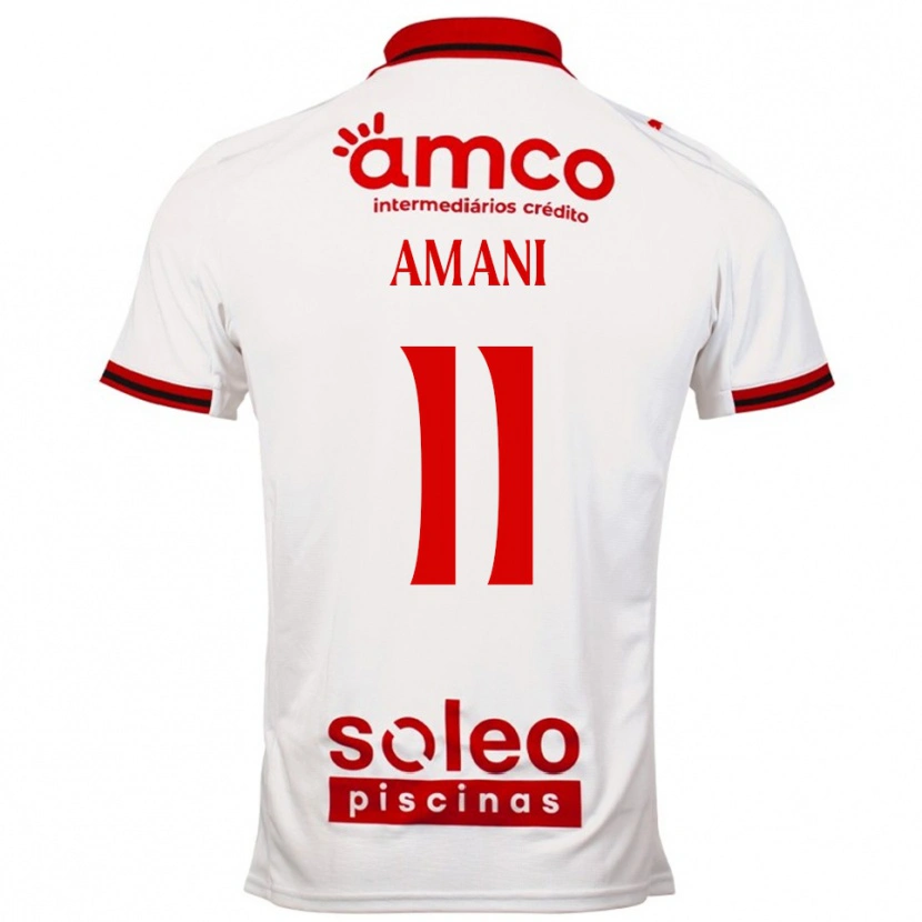 Danxen Kinder Jolina Amani #11 Weiß Rot Auswärtstrikot Trikot 2025/26 T-Shirt Österreich