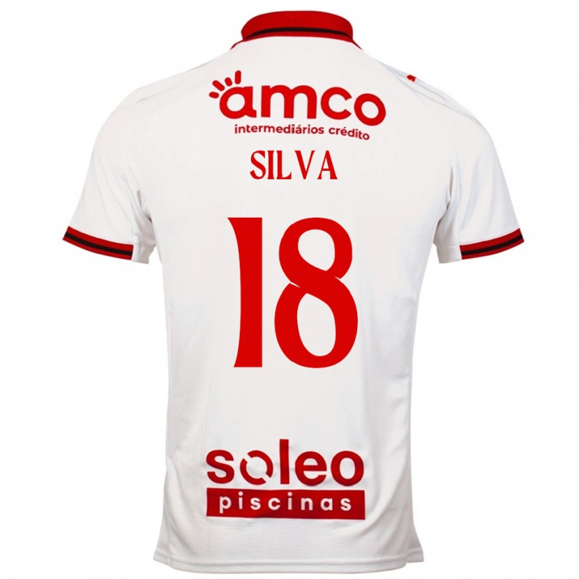 Danxen Kinder Dani Silva #18 Weiß Rot Auswärtstrikot Trikot 2025/26 T-Shirt Österreich