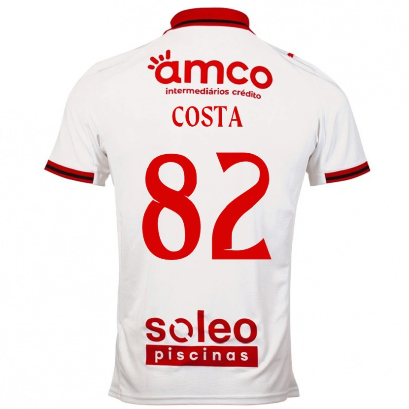 Danxen Kinder Gui Costa #82 Weiß Rot Auswärtstrikot Trikot 2025/26 T-Shirt Österreich