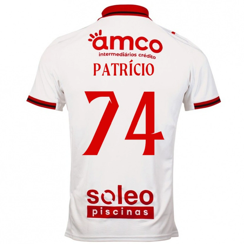 Danxen Kinder Nuno Patrício #74 Weiß Rot Auswärtstrikot Trikot 2025/26 T-Shirt Österreich