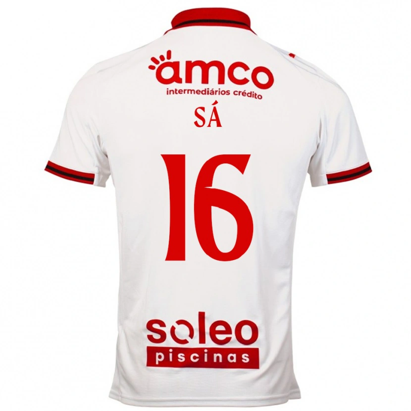 Danxen Kinder Manuel Sá #16 Weiß Rot Auswärtstrikot Trikot 2025/26 T-Shirt Österreich