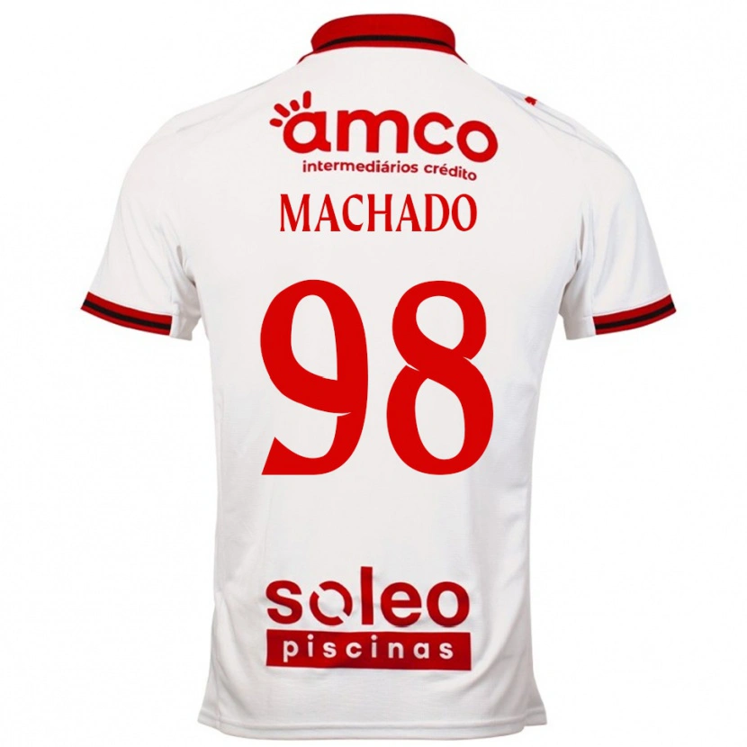 Danxen Kinder Gonçalo Machado #98 Weiß Rot Auswärtstrikot Trikot 2025/26 T-Shirt Österreich