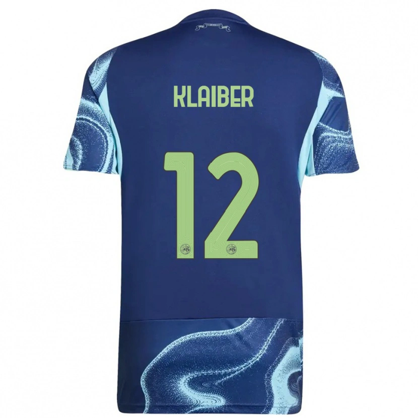Danxen Kinder Sean Klaiber #12 Marine Himmelblau Auswärtstrikot Trikot 2025/26 T-Shirt Österreich