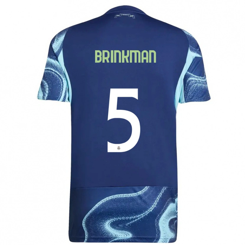 Danxen Kinder Tim Brinkman #5 Marine Himmelblau Auswärtstrikot Trikot 2025/26 T-Shirt Österreich