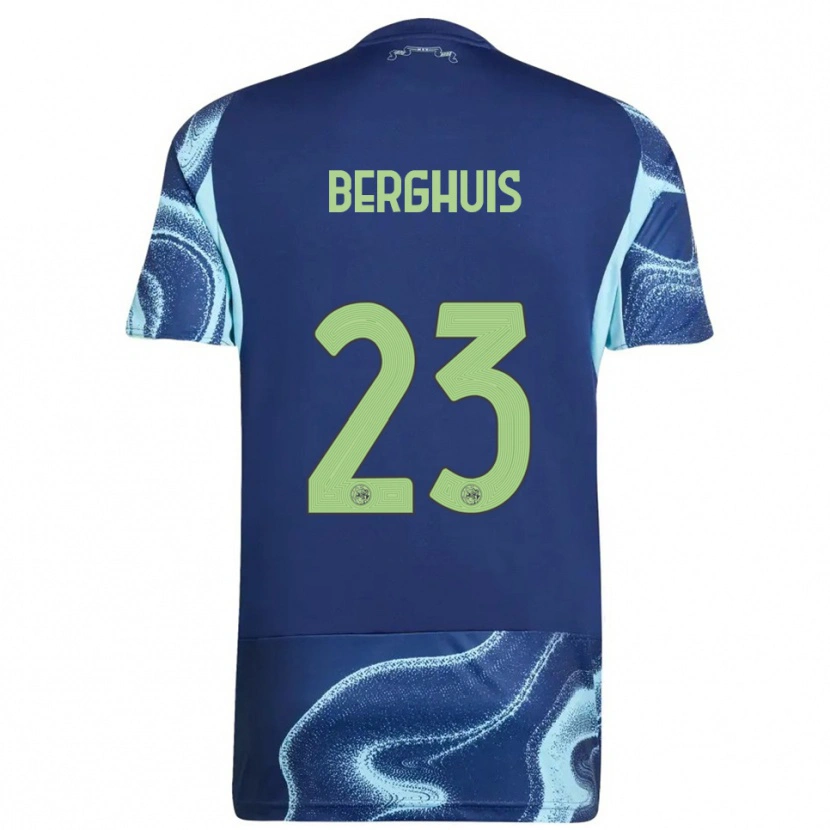 Danxen Kinder Steven Berghuis #23 Marine Himmelblau Auswärtstrikot Trikot 2025/26 T-Shirt Österreich