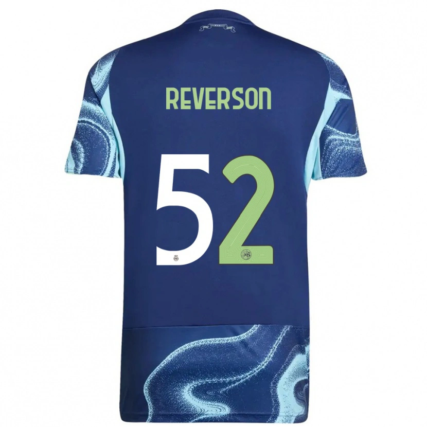 Danxen Kinder Paul Reverson #52 Marine Himmelblau Auswärtstrikot Trikot 2025/26 T-Shirt Österreich