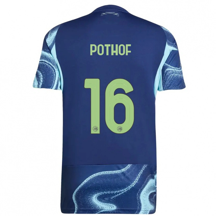 Danxen Kinder Isa Pothof #16 Marine Himmelblau Auswärtstrikot Trikot 2025/26 T-Shirt Österreich