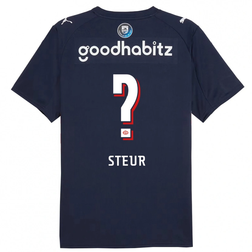 Danxen Kinder Roy Steur #0 Marine Weiß Auswärtstrikot Trikot 2025/26 T-Shirt Österreich
