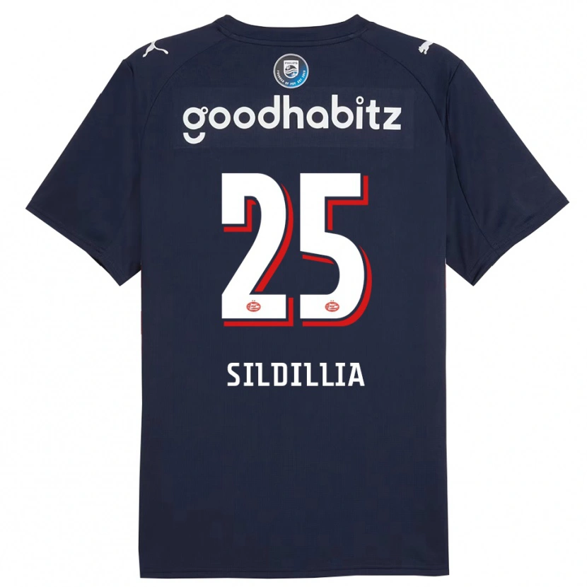 Danxen Kinder Kiliann Sildillia #25 Marine Weiß Auswärtstrikot Trikot 2025/26 T-Shirt Österreich