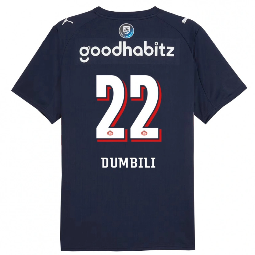 Danxen Kinder Samuel Dumbili #22 Marine Weiß Auswärtstrikot Trikot 2025/26 T-Shirt Österreich
