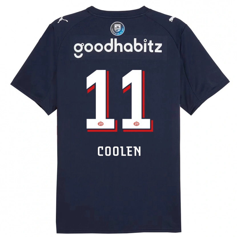 Danxen Kinder Nadia Coolen #11 Marine Weiß Auswärtstrikot Trikot 2025/26 T-Shirt Österreich