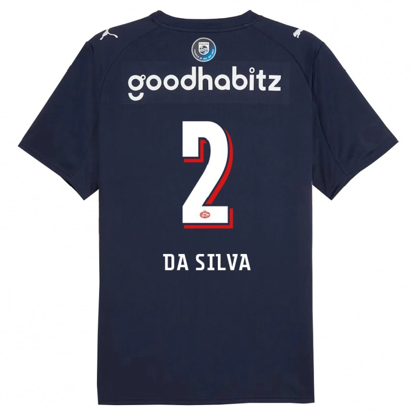 Danxen Kinder Aston Da Silva #2 Marine Weiß Auswärtstrikot Trikot 2025/26 T-Shirt Österreich