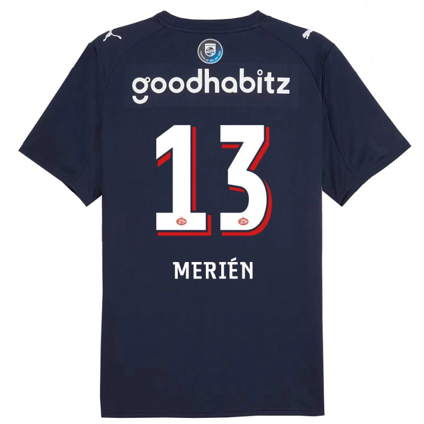 Danxen Kinder Fabian Merién #13 Marine Weiß Auswärtstrikot Trikot 2025/26 T-Shirt Österreich
