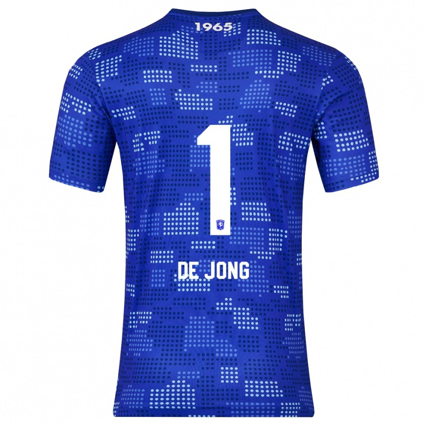 Danxen Kinder Danielle De Jong #1 Blau Himmelblau Auswärtstrikot Trikot 2025/26 T-Shirt Österreich