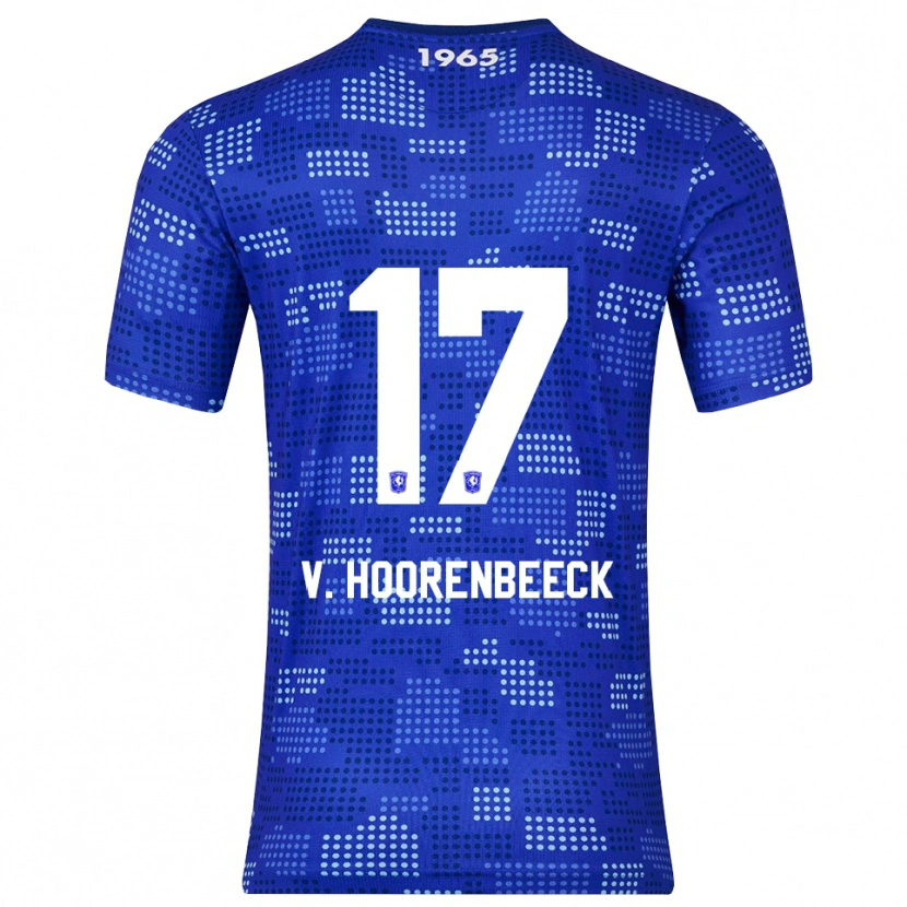 Danxen Kinder Alec Van Hoorenbeeck #17 Blau Himmelblau Auswärtstrikot Trikot 2025/26 T-Shirt Österreich