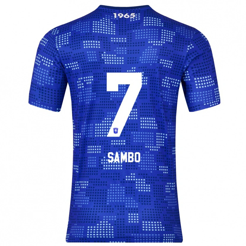 Danxen Kinder Giandro Sambo #7 Blau Himmelblau Auswärtstrikot Trikot 2025/26 T-Shirt Österreich