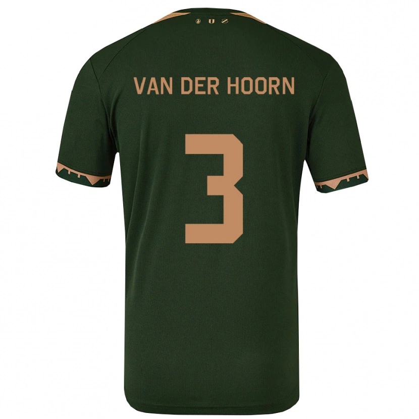 Danxen Kinder Mike Van Der Hoorn #3 Grün Gold Auswärtstrikot Trikot 2025/26 T-Shirt Österreich