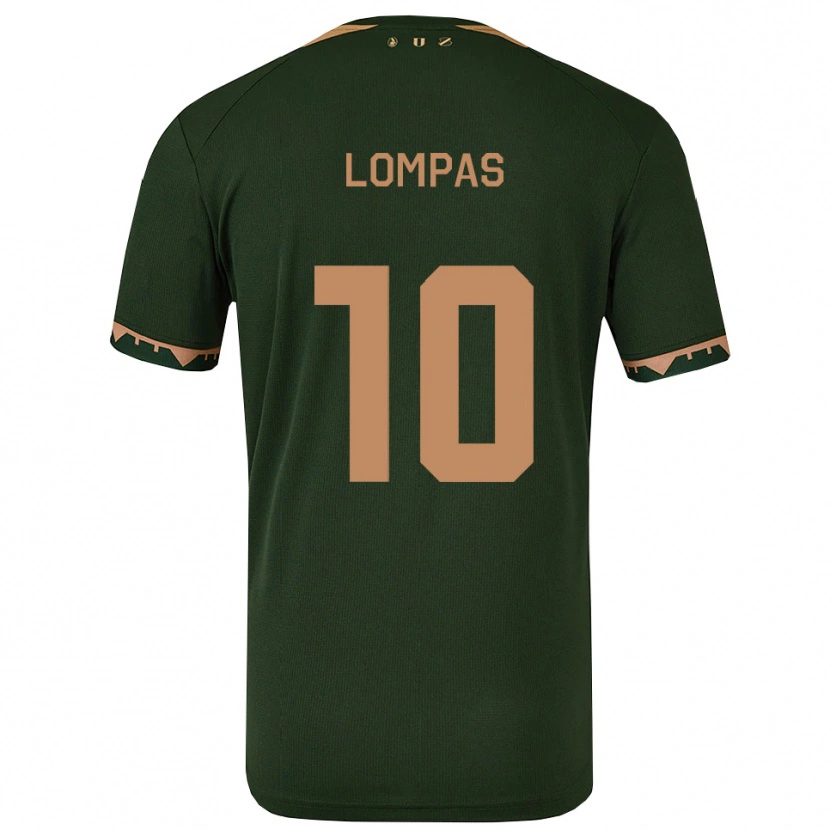 Danxen Kinder Maximos Lompas #10 Grün Gold Auswärtstrikot Trikot 2025/26 T-Shirt Österreich