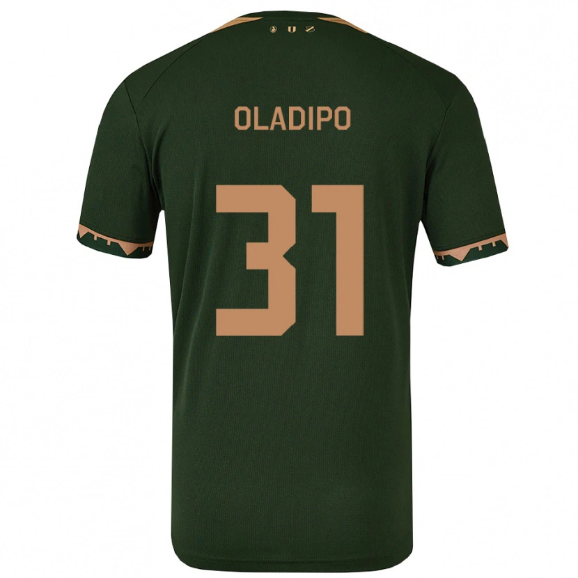Danxen Kinder Laolu Oladipo #31 Grün Gold Auswärtstrikot Trikot 2025/26 T-Shirt Österreich