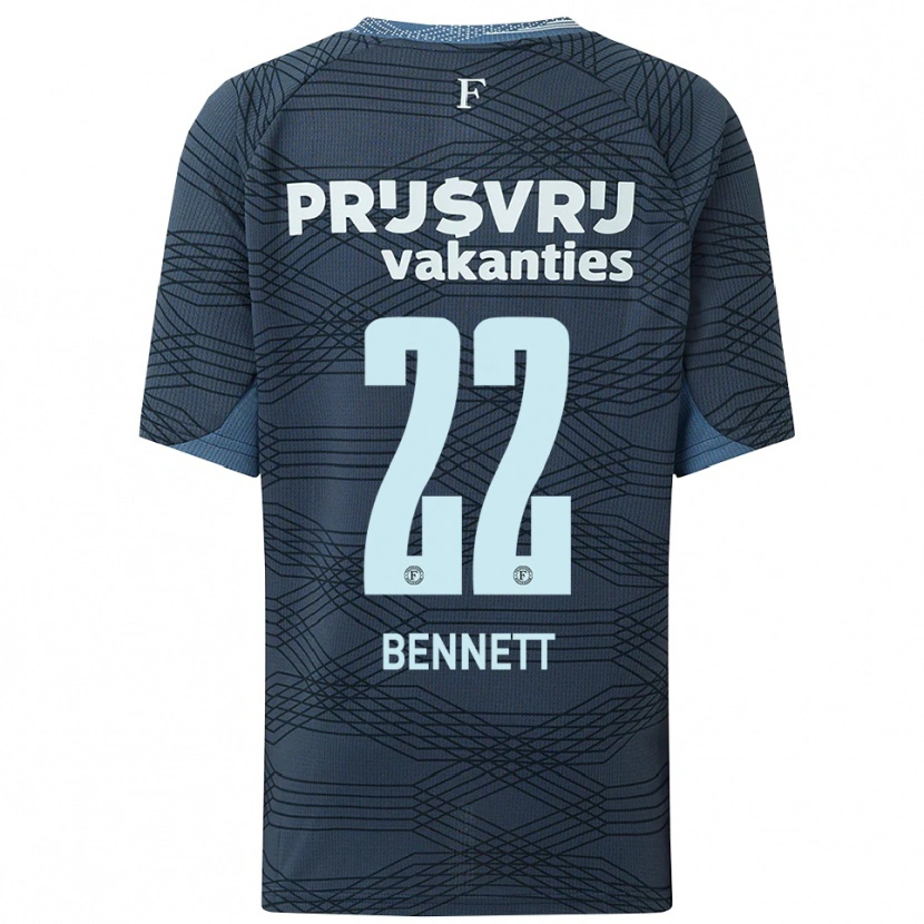 Danxen Kinder Walter Bennett #22 Schwarz Grau Auswärtstrikot Trikot 2025/26 T-Shirt Österreich