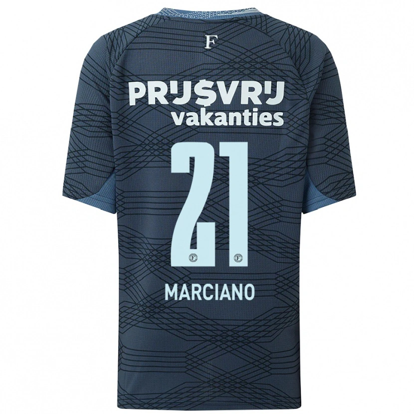 Danxen Kinder Ofir Marciano #21 Schwarz Grau Auswärtstrikot Trikot 2025/26 T-Shirt Österreich