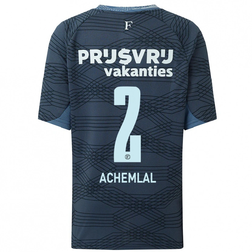 Danxen Kinder Aiman Achemlal #2 Schwarz Grau Auswärtstrikot Trikot 2025/26 T-Shirt Österreich