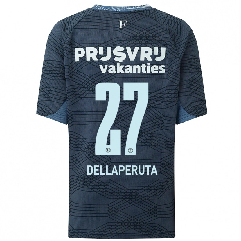 Danxen Kinder Talia Dellaperuta #27 Schwarz Grau Auswärtstrikot Trikot 2025/26 T-Shirt Österreich