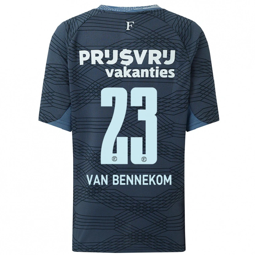 Danxen Kinder Duron Van Bennekom #23 Schwarz Grau Auswärtstrikot Trikot 2025/26 T-Shirt Österreich