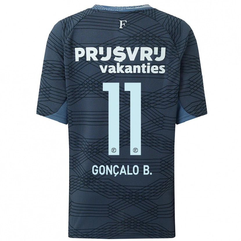 Danxen Kinder Gonçalo Borges #11 Schwarz Grau Auswärtstrikot Trikot 2025/26 T-Shirt Österreich