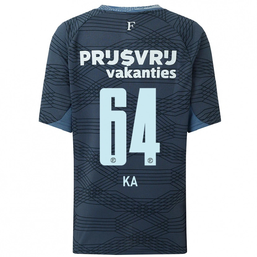 Danxen Kinder Ismail Ka #64 Schwarz Grau Auswärtstrikot Trikot 2025/26 T-Shirt Österreich