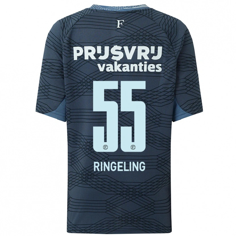 Danxen Kinder Sam Ringeling #55 Schwarz Grau Auswärtstrikot Trikot 2025/26 T-Shirt Österreich