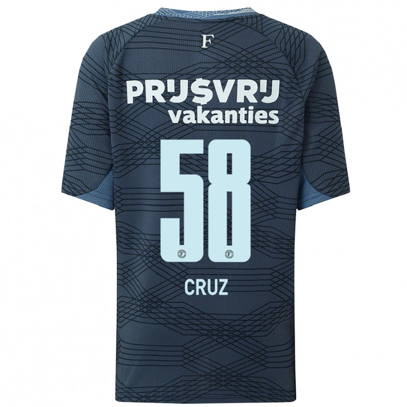 Danxen Kinder Marley Cruz #58 Schwarz Grau Auswärtstrikot Trikot 2025/26 T-Shirt Österreich