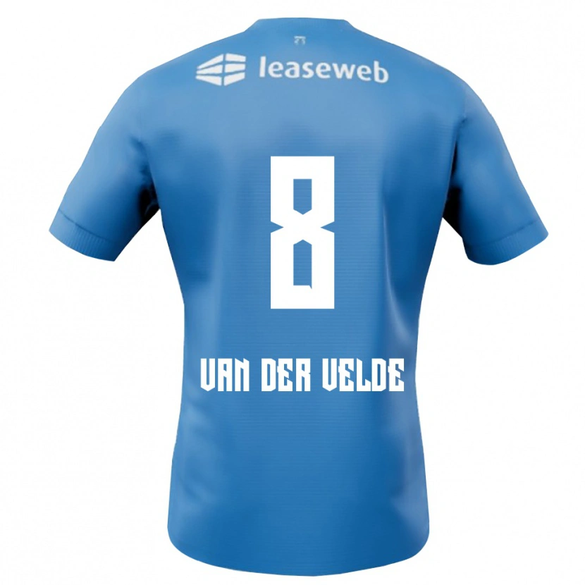 Danxen Kinder Yordi Van Der Velde #8 Blau Weiß Auswärtstrikot Trikot 2025/26 T-Shirt Österreich