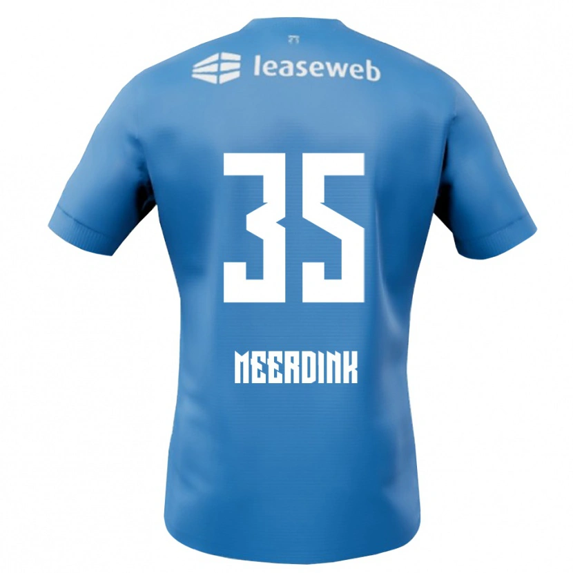 Danxen Kinder Mexx Meerdink #35 Blau Weiß Auswärtstrikot Trikot 2025/26 T-Shirt Österreich