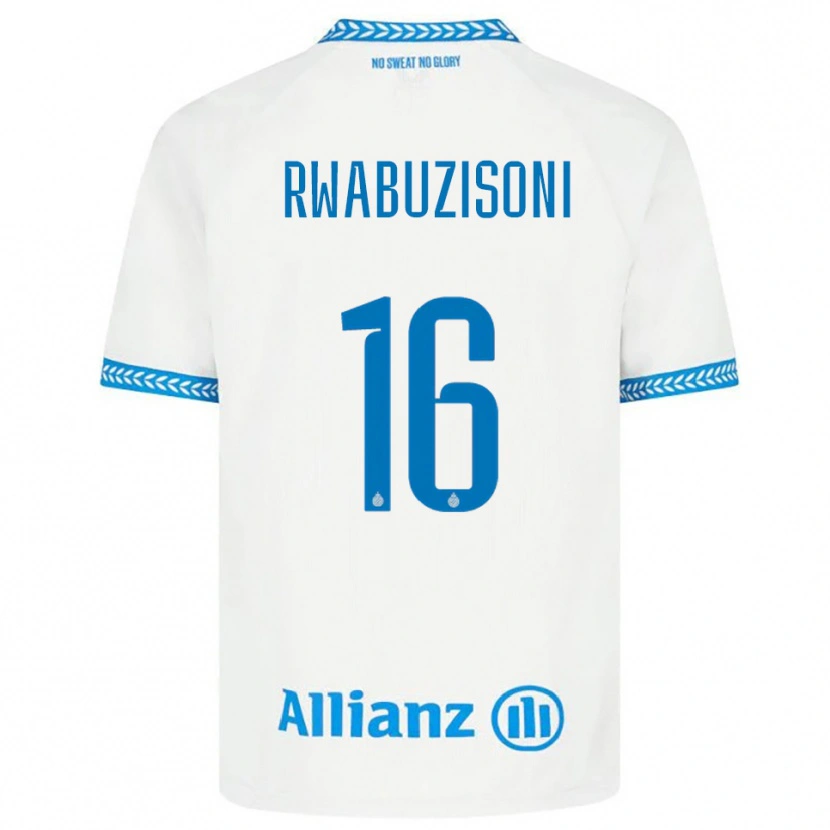 Danxen Kinder Noah Rwabuzisoni #16 Blau Weiß Auswärtstrikot Trikot 2025/26 T-Shirt Österreich