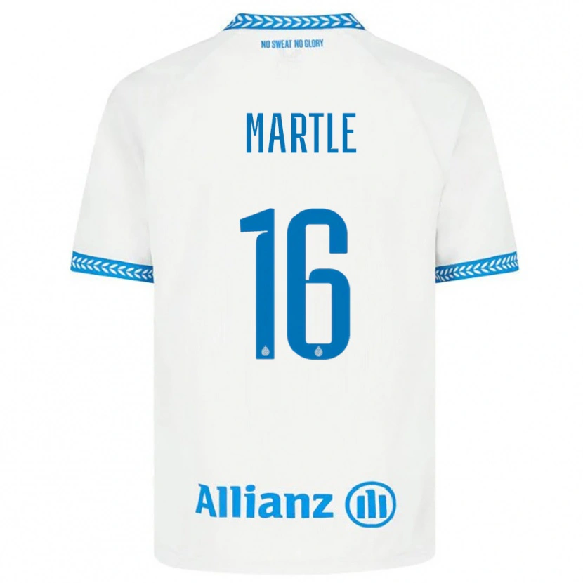 Danxen Kinder Margaux Martlé #16 Blau Weiß Auswärtstrikot Trikot 2025/26 T-Shirt Österreich
