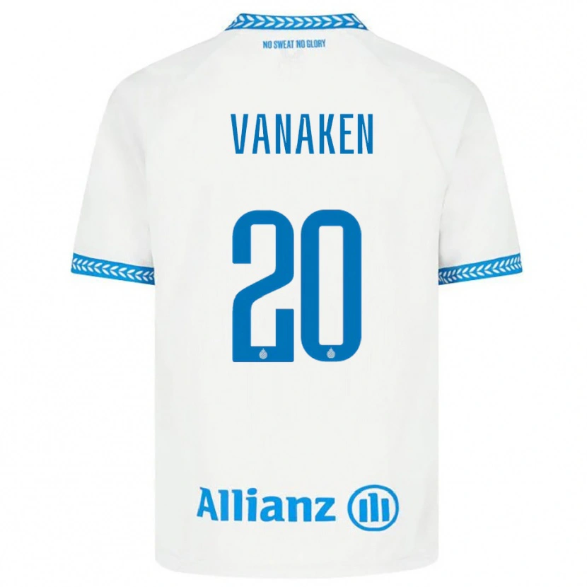 Danxen Kinder Hans Vanaken #20 Blau Weiß Auswärtstrikot Trikot 2025/26 T-Shirt Österreich