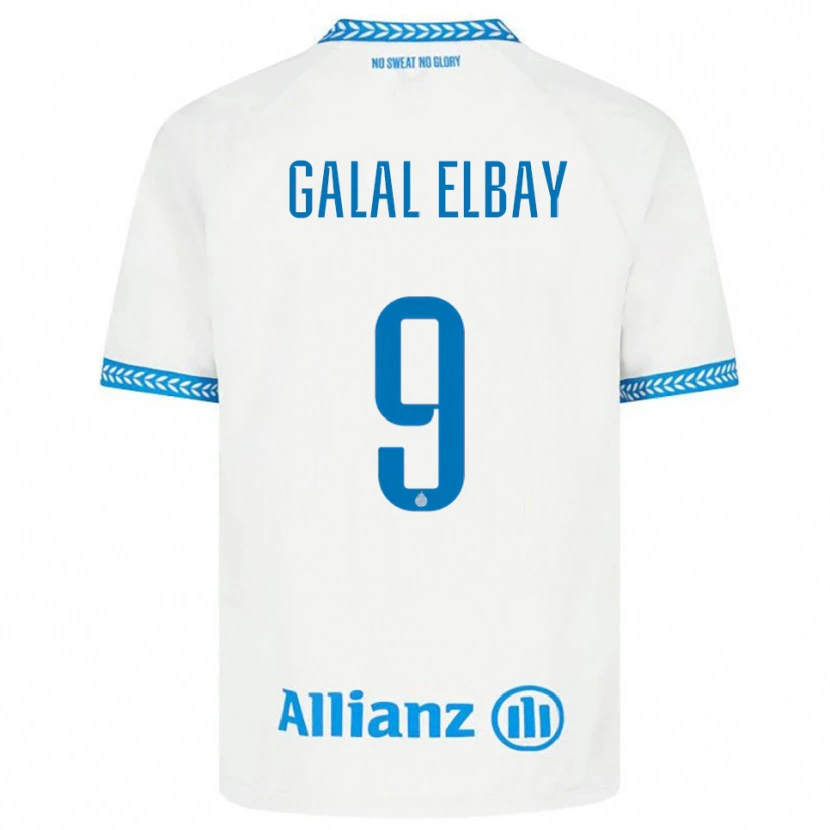 Danxen Kinder Mohamed Galal Elbay #9 Blau Weiß Auswärtstrikot Trikot 2025/26 T-Shirt Österreich