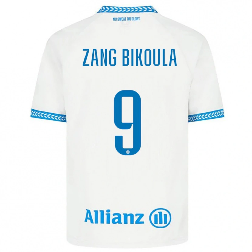 Danxen Kinder Véronique Zang Bikoula #9 Blau Weiß Auswärtstrikot Trikot 2025/26 T-Shirt Österreich