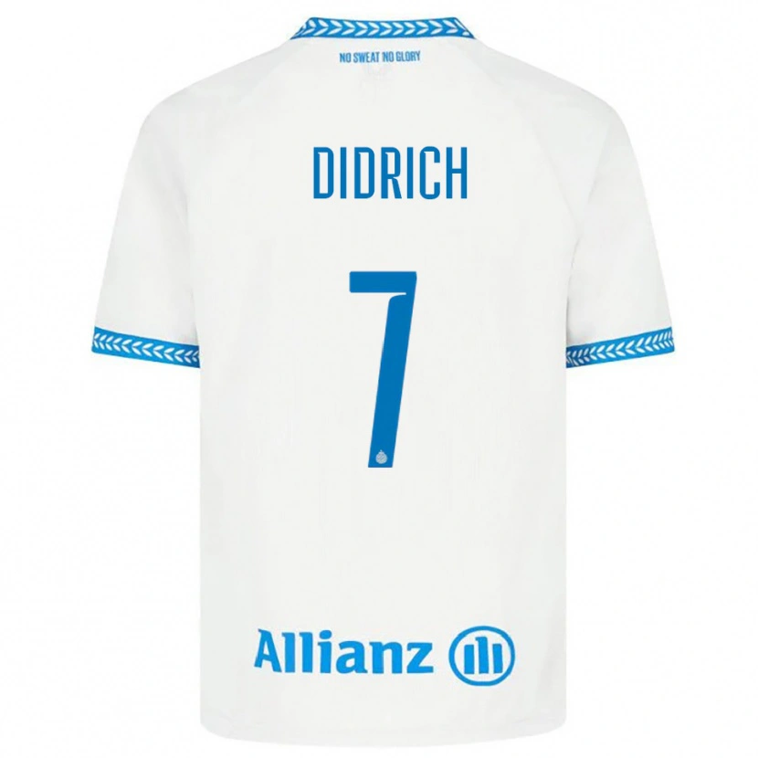 Danxen Kinder Brian Didrich #7 Blau Weiß Auswärtstrikot Trikot 2025/26 T-Shirt Österreich