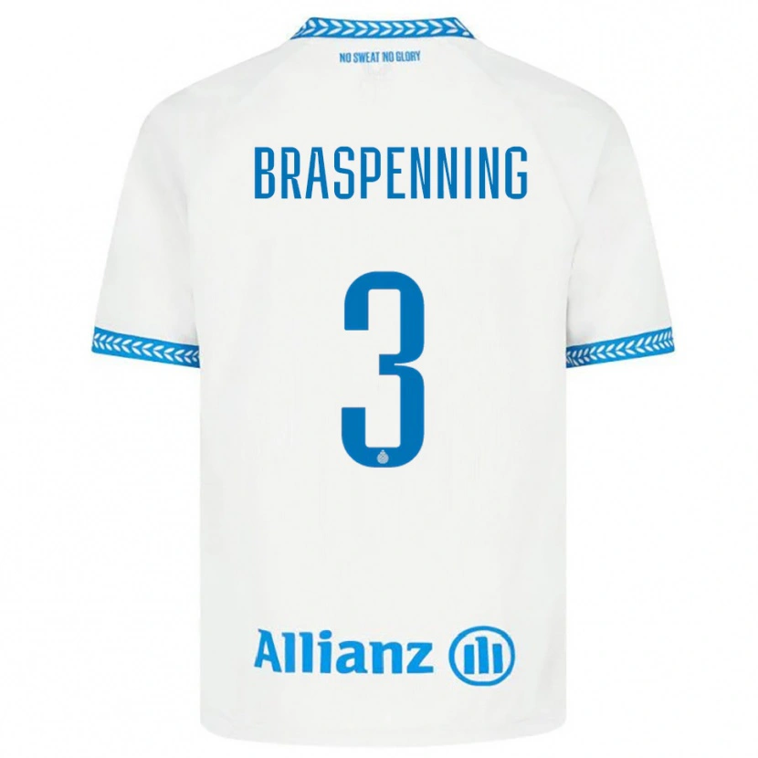 Danxen Kinder Daan Braspenning #3 Blau Weiß Auswärtstrikot Trikot 2025/26 T-Shirt Österreich