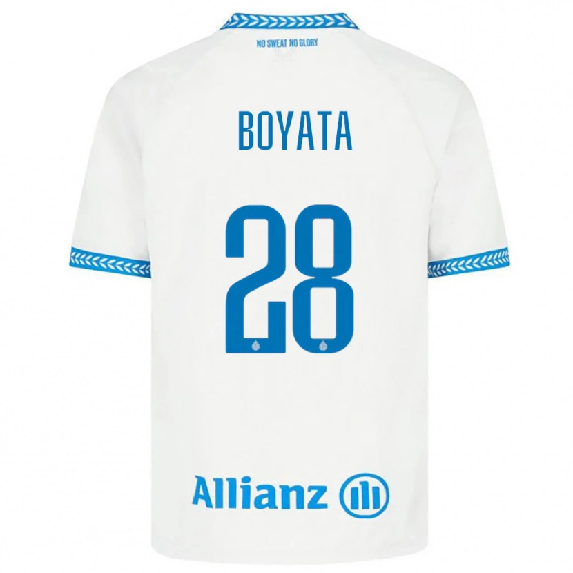 Danxen Kinder Dedryck Boyata #28 Blau Weiß Auswärtstrikot Trikot 2025/26 T-Shirt Österreich