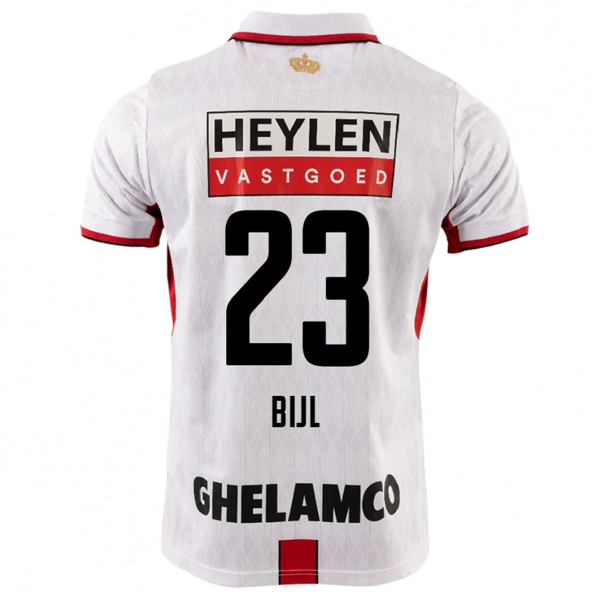 Danxen Kinder Glenn Bijl #23 Weiß Rot Auswärtstrikot Trikot 2025/26 T-Shirt Österreich