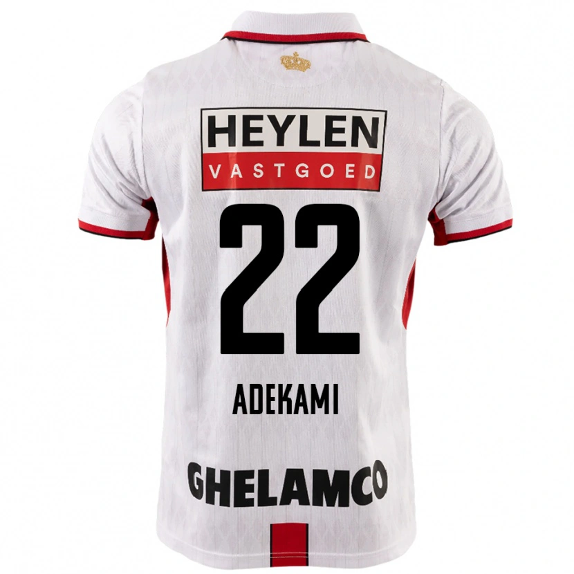 Danxen Kinder Farouck Adekami #22 Weiß Rot Auswärtstrikot Trikot 2025/26 T-Shirt Österreich