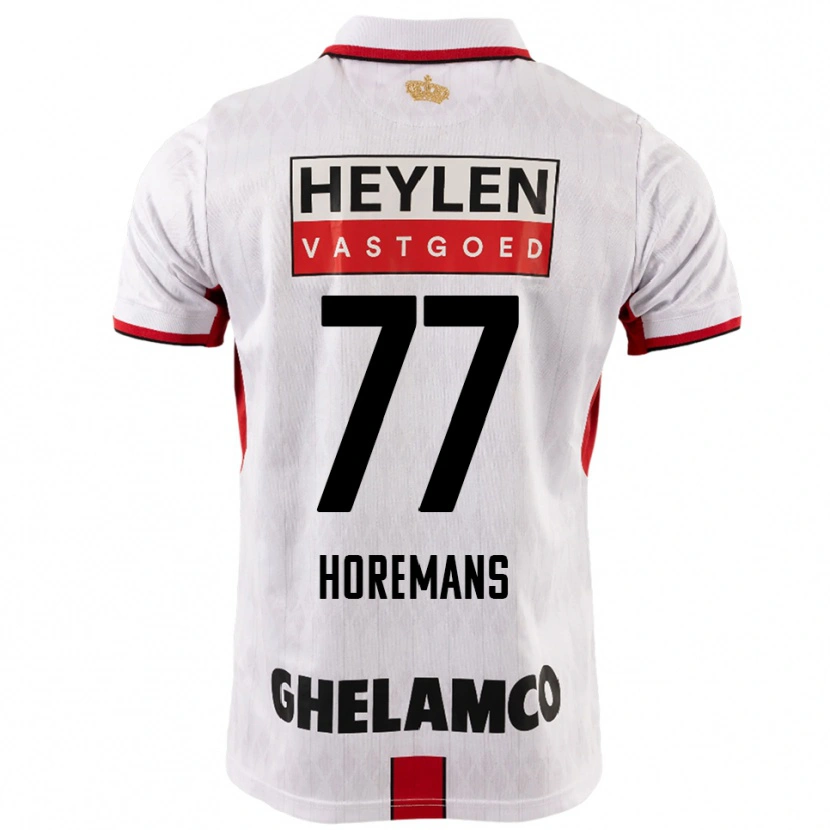 Danxen Kinder Milo Horemans #77 Weiß Rot Auswärtstrikot Trikot 2025/26 T-Shirt Österreich