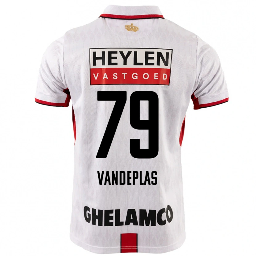 Danxen Kinder Gerard Vandeplas #79 Weiß Rot Auswärtstrikot Trikot 2025/26 T-Shirt Österreich