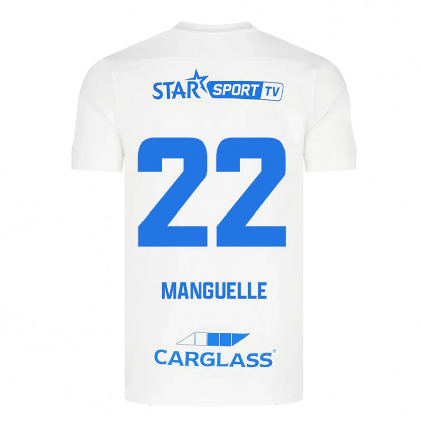 Danxen Kinder Brad Manguelle #22 Weiß Blau Auswärtstrikot Trikot 2025/26 T-Shirt Österreich