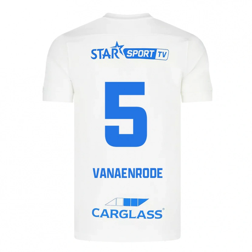 Danxen Kinder Gwyneth Vanaenrode #5 Weiß Blau Auswärtstrikot Trikot 2025/26 T-Shirt Österreich