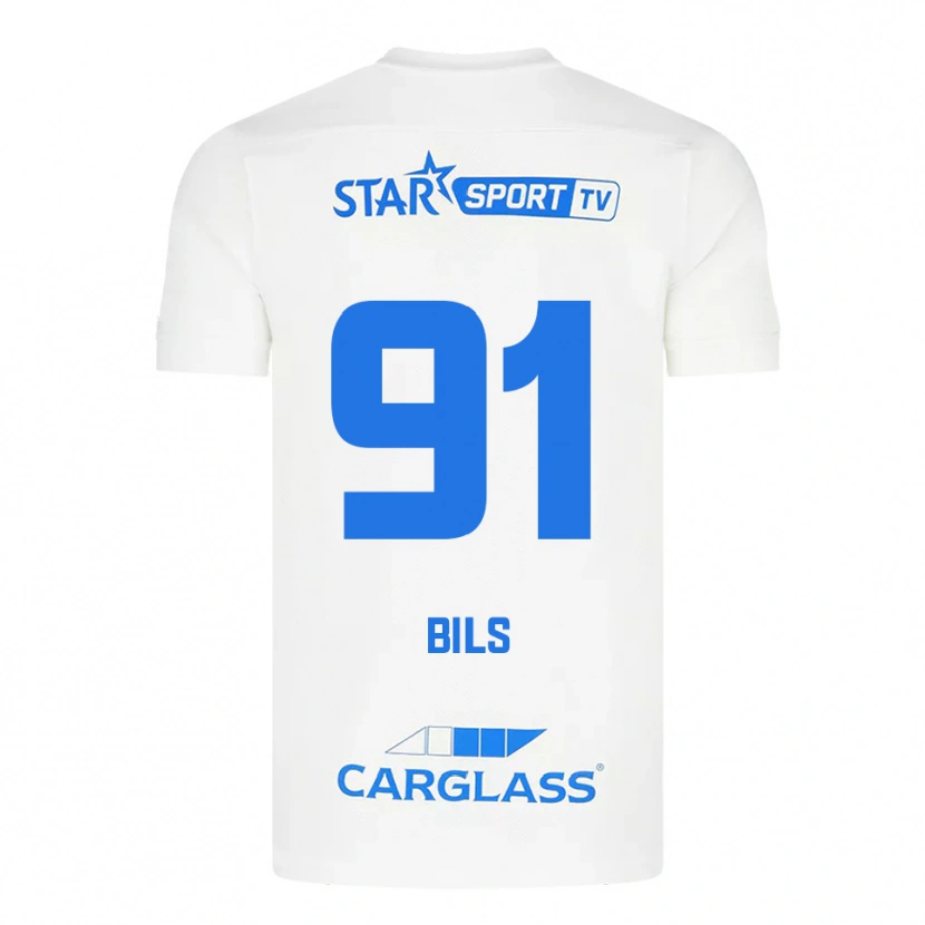 Danxen Kinder Elise Bils #91 Weiß Blau Auswärtstrikot Trikot 2025/26 T-Shirt Österreich