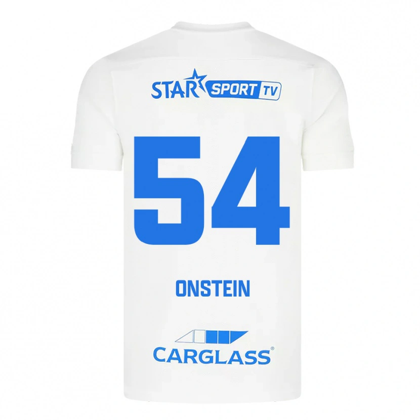 Danxen Kinder Juwensley Onstein #54 Weiß Blau Auswärtstrikot Trikot 2025/26 T-Shirt Österreich
